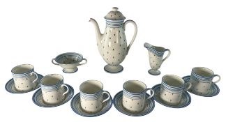 ROYAL DOULTON - EARLY 20TH CENTURY SIX-PERSON COFFEE SERVICE