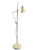 IKEA - TYPE G609 - VINTAGE C. 1990S WHITE METAL ADJUSTABLE FLOOR LAMP