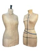 TWO VINTAGE EARLY 20TH CENTURY SHOP DISPLAY MANNEQUINS, TO INCLUDE YUGIN & SONS