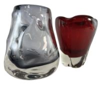 WILLIAM WILOSN FOR WHITEFRIARS - MOLAR / KNOBBLY - TWO VASE