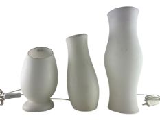 HABITAT / IKEA / HALA - SELECTION OF OPALINE GLASS TABLE LAMPS