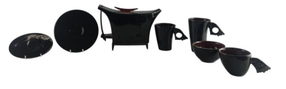 MODERN JAPANESE-INFLUENCED PART TEA & COFFEE SET