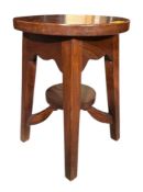 EARLY TO MID CENTURY MAHOGANY STOOL