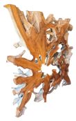 LARGE ROOT WOOD SCULPTURE / COFFEE TABLE