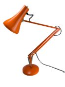 HERBERT TERRY & SONS - MODEL 90 - ORANGE DESK LAMP