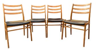 SET OF FOUR RETRO HUNGARIAN DESIGNER DINING CHAIRS