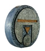 SUE LOWE FOR TROIKA - 1970S CORNISH STUDIO ART WHEEL VASE