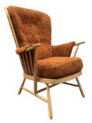 ERCOL - WINDSOR MODEL - LATE 20TH CENTURY ARMCHAIR