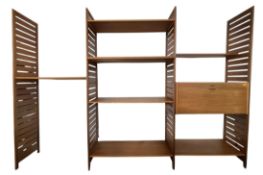 STAPLES - LADDERAX - TEAK THREE BAY MODULAR UNIT