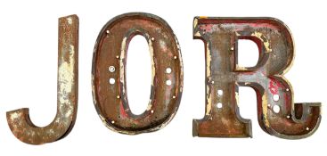 COLLECTION OF VINTAGE 20TH CENTURY INDUSTRIAL METAL LETTERS