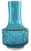 GEOFFREY BAXTER FOR WHITEFRIARS - NO. 9818 - MALLET GLASS VASE IN KINGFISHER