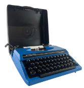 SILVER-REED - SILVERETTE II - 1980S ELECTRIC BLUE TYPEWRITER
