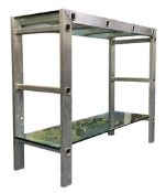 CONTEMPORARY BESPOKE-MADE BOOKCASE / DISPLAY SHELVES