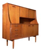 JENTIQUE FURNITURE- MID CENTURY TEAK HIGHBOARD SIDEBOARD
