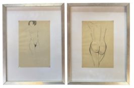 ERIC GILL - PAIR OF 20TH CENTURY 'FIRST NUDES' SKETCHES PRINTS