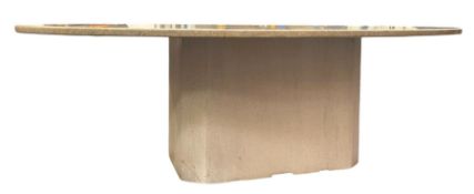 LARGE MODERN ITALIAN MARBLE COFFEE TABLE