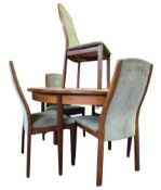 G PLAN - MID CENTURY TEAK DINING TABLE & FOUR CHAIRS