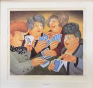 BERYL COOK (BRITISH 1926-2008) - A FULL HOUSE - SIGNED PRINT