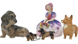 COLLECTION OF ROYAL DOULTON, COPENHAGEN & OTHER ANIMAL PORCELAIN FIGURINES