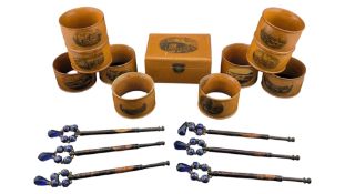 COLLECTION OF 19TH CENTURY MAUCHLINE WARE