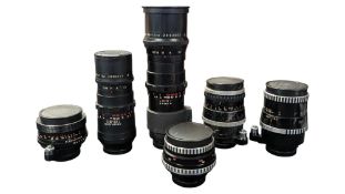 COLLECTION OF VINTAGE GERMAN CAMERA LENSES