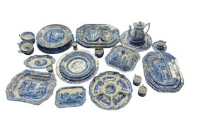 COLLECTION OF 20TH CENTURY COPELAND SPODE BLUE & WHITE CHINA