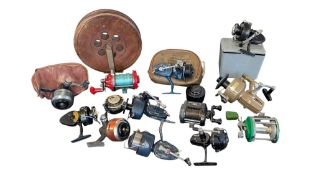 COLLECTION OF LATE 20TH CENTURY VINTAGE FISHING REELS