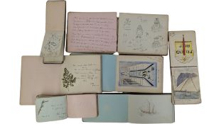 COLLECTION OF EARLY 20TH CENTURY WRITTEN FRIENDSHIP ALBUMS, SKETCHBOOKS ETC
