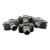 IHAGEE, GERMANY - FOUR VINTAGE EXAKTA / EXA CAMERAS
