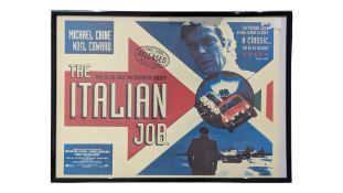 THE ITALIAN JOB (1969) - UK QUAD 1999 30TH ANNIVERSARY BFI RE-RELEASE POSTER