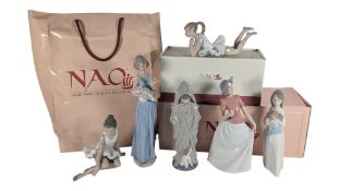NAO FOR LLADRO - COLLECTION OF LATE 20TH CENTURY PORCELAIN FIGURES