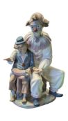 NAO - VINTAGE SPANISH PORCELAIN CLOWN FIGURE