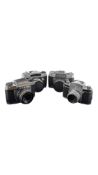IHAGEE, GERMANY - FOUR VINTAGE EXA CAMERAS
