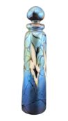 RICHARD GOLDING FOR OKRA GLASS - LATE 20TH CENTURY ATLANTIS PATTERNED SCENT BOTTLE