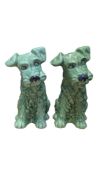 TWO VINTAGE SYLVAC 1380 DOG FIGURINES