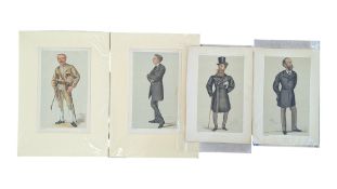 VANITY FAIR, BRITISH - COLLECTION OF FOUR CARICATURE LITHOGRAPH PRINTS