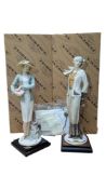 GIUSEPPE ARMANI - TWO BOXED LATE 20TH CENTURY RESIN FLORENCE FIGURES