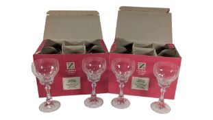 CRISTALLERIE ZWIESEL - TWO SETS OF LATE 20TH CENTURY GERMAN DRINKING GLASSES