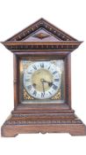 19TH CENTURY MAHOGANY CASED 8-DAY MANTEL CLOCK