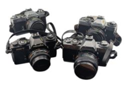MINOLTA, JAPAN - COLLECTION OF FIVE VINTAGE 35MM SLR CAMERAS