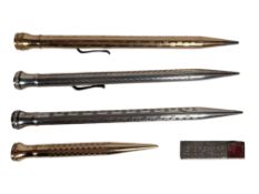 COLLECTION OF FOUR EARLY TO MID 20TH CENTURY WAHL EVERSHARP PROPELLING PENCILS