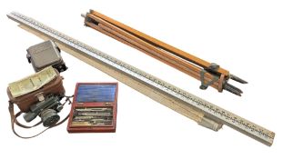 COLLECTION OF 20TH CENTURY VINTAGE SURVEYING EQUIPMENT