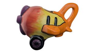 LORNA BAILEY - LATE 20TH / 21ST CENTURY LIMITED EDITION CHOCKS AWAY NOVELTY TEAPOT