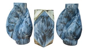CARN POTTERY - THREE LATE 20TH CENTURY CORNISH STUDIO VASES