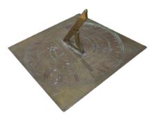 LATE 19TH / EARLY 20TH CENTURY BRASS SUNDIAL
