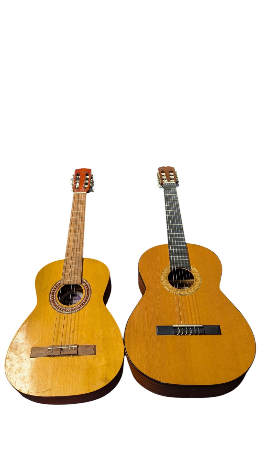 TWO VINTAGE SPANISH STYLE ACOUSTIC GUITARS