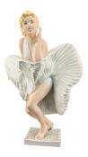 ROYAL DUX BOHEMIA - LATE 20TH CENTURY PORCELAIN MARILYN MONROE FIGURE