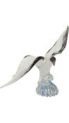 MURANO MANNER - VINTAGE 20TH CENTURY GLASS FIGURE / ORNAMENT SEAGULL FIGURE