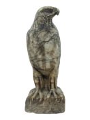 LARGE 20TH CENTURY CARVED STONE EAGLE FIGURE