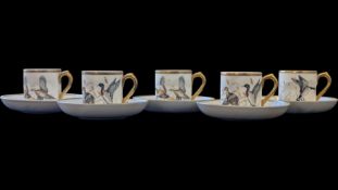 ARTIBUS PORTUGAL - COLLECTION OF VINTAGE 20TH CENTURY CHINA CUPS & SAUCERS